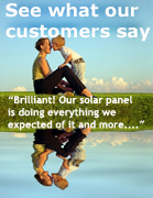 Satisfied solar customers