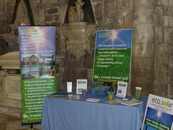 Alternative Energy Exhibition in Gloucester Cathedral
