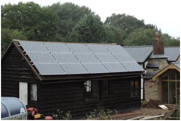 Solar PV Installation on Shed roof