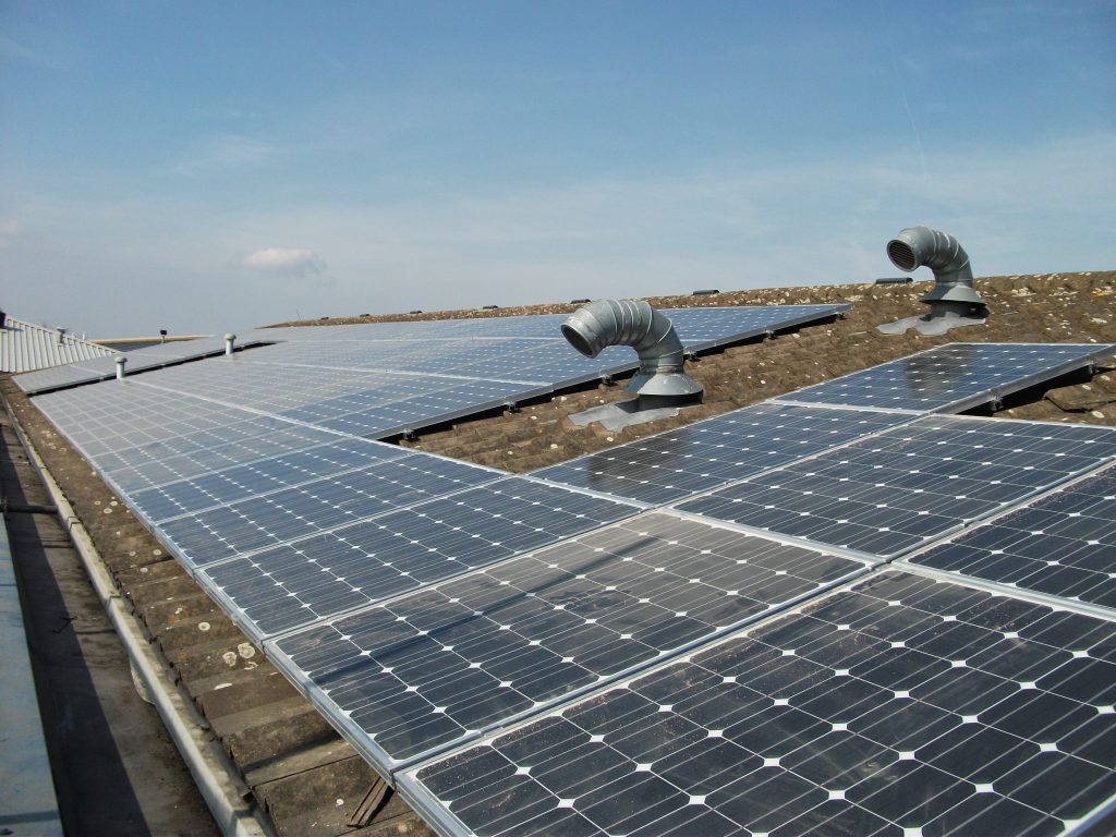 Solar Panels on Environment Agency roof