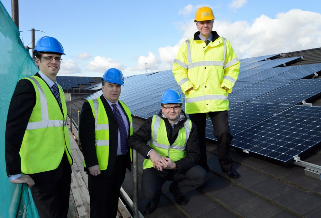 Residents at The Rose Garden Extracare village in Hereford are set to make significant energy savings, thanks to an 80-kilowatt solar energy system installed by renewable energy specialist Eco2Solar. The major investment by Festival Housing, owners of The Rose Garden, is expected to save each resident around £80 per year on their energy bills, as well as providing 33.5 tonnes of carbon savings per year. Kidderminster based Eco2Solar was selected as project installer to manage Festival’s biggest solar panel installation to date at The Rose Garden, following a competitive tendering process. The Rose Garden system comprises 245 Sunpower E20/333 panels and is expected to produce more than 67,042 units of ‘green’ energy every year – equivalent to the annual electricity use of 20 average households. All electricity generated will be used on site, helping to reduce service charges for residents living at The Rose Garden. Festival Housing will also benefit from the government-backed Feed in Tariff (FIT) and is expecting to generate a significant sum in tax-free income. “Eco2Solar worked hard and efficiently to ensure The Rose Garden solar PV installation was a complete success, with little disruption for our residents,” commented Simon Williams, maintenance manager at Festival Housing. He said: “Festival’s residents will benefit hugely from these new solar panels as they will see a significant reduction in their energy bills through their service charge. “We already regularly install solar panels on our domestic properties but this has been Festival’s biggest solar panel project so far. Over the lifetime of the panels, the system will pay for itself accounting for both the Feed-in-Tariff income and the savings created from the electricity generation.” As part of its on-going partnership with Festival Housing, Eco2Solar has recently completed solar PV installations on 180 domestic homes located in Worcestershire and Herefordshire. “We are delighted to strengthen our partnership and help Festival generate its own electricity at The Rose Garden,” commented Paul Hutchens, managing director of Eco2Solar. He added: “It’s fantastic to see residents at The Rose Garden benefit from Festival’s investment in solar PV especially at a time when energy prices are getting significantly higher.” The Rose Garden offers an innovative approach to retirement living aimed at the over 55s. Built in 2008, the £15 million development is made up of one and two bedroom apartments and boasts a wide range of facilities including fitness gym and spa pool, restaurant and bar, hair salon and well-being centre.